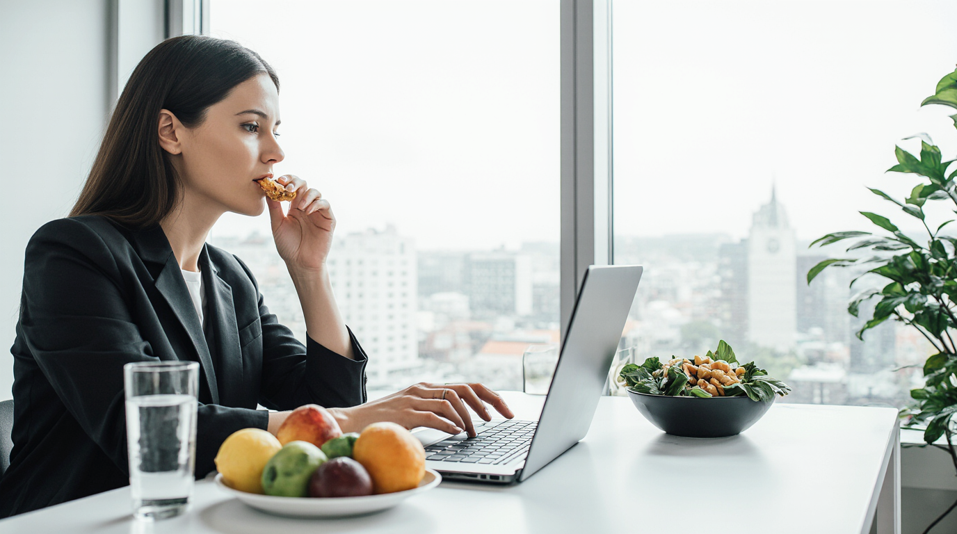 Gesunde Ernährung beim Arbeiten